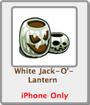 White Jack-O'-Lantern
